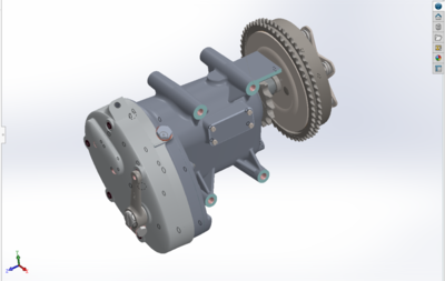 【差减变速器】发动机齿轮箱装配3D模型图纸 Solidworks设计 附IGS