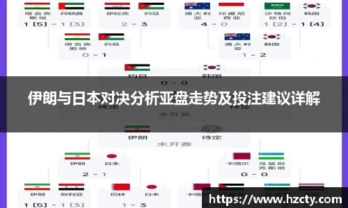 伊朗与日本对决分析亚盘走势及投注建议详解